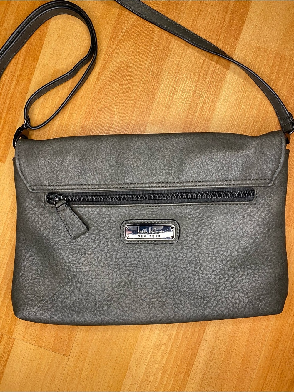 Nicole Miller Grey Crossbody Clutch with Removable Straps